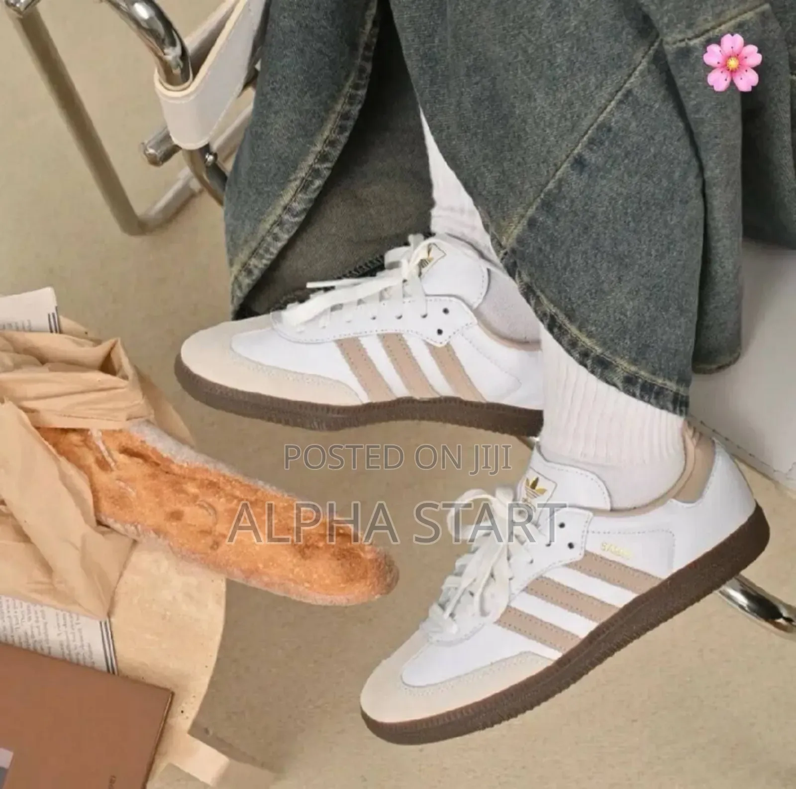  #Adidas  #Samba #Og "White Beige" Shoes for Woman