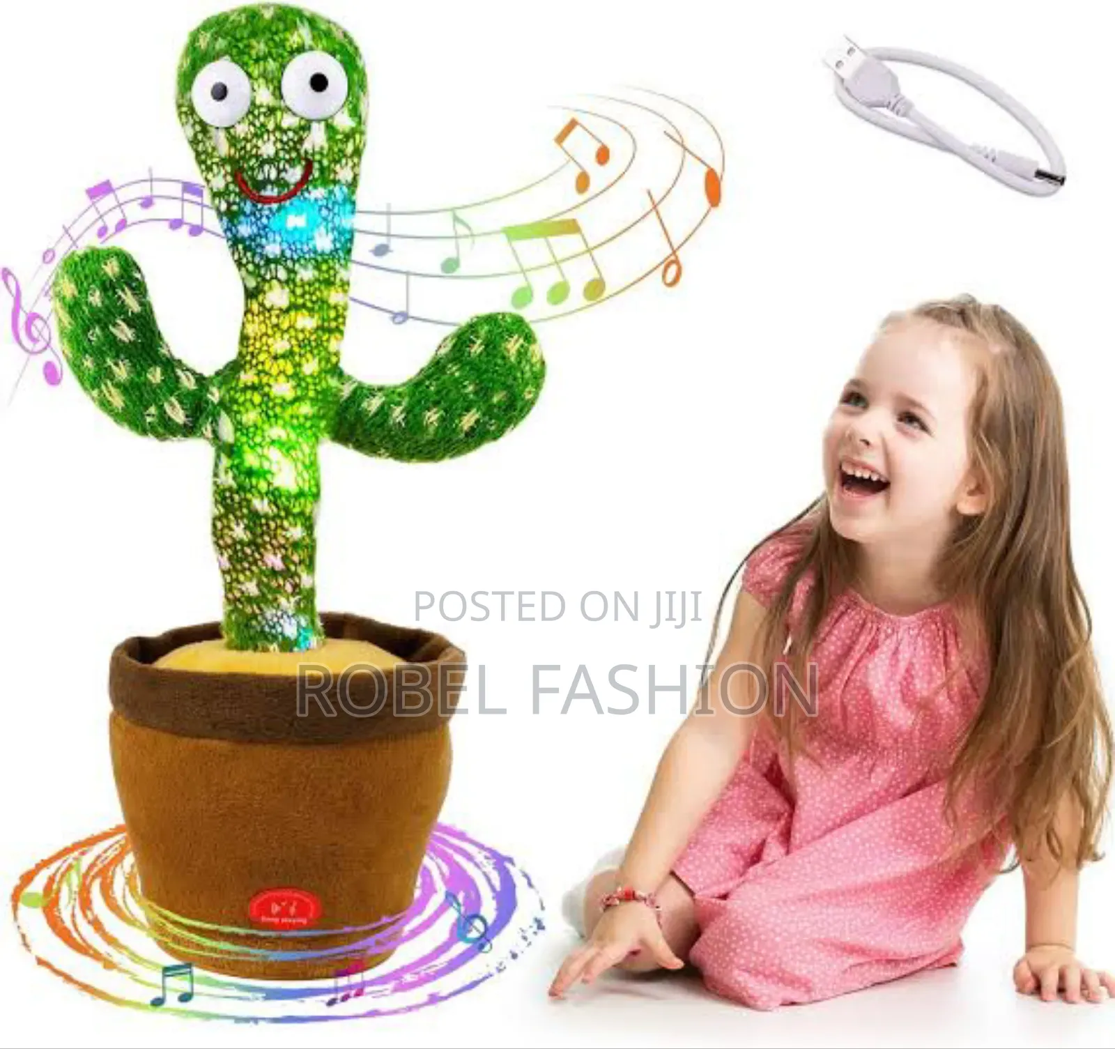 Dancing Cactus Toy የልጆች መጫወቻ አሻንጉሊት ካክተስ ቶይ (Ashangulit)