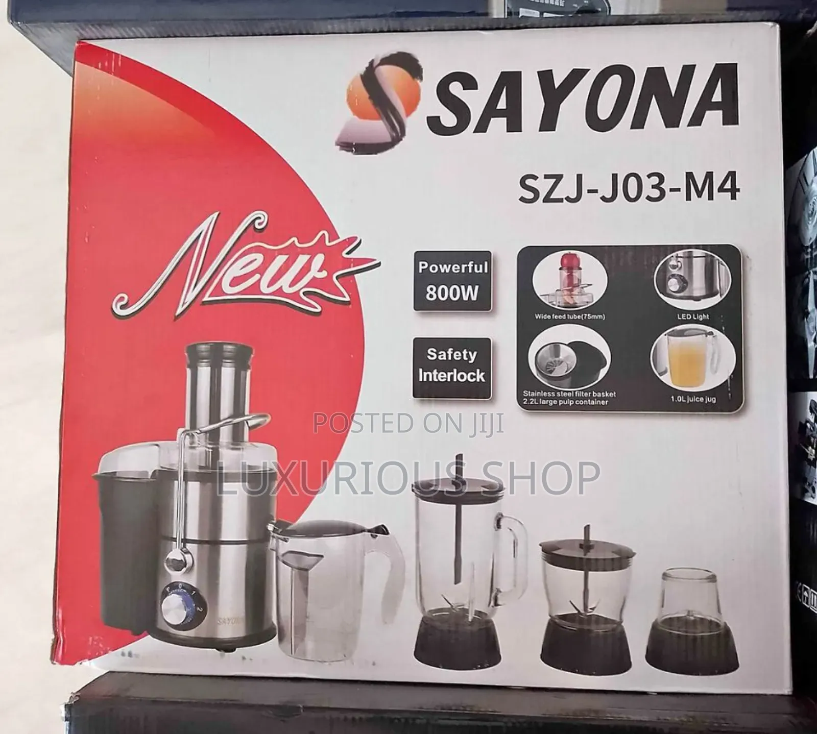 Sayona 5 in 1 Multifunction Blender and Juice Extractor