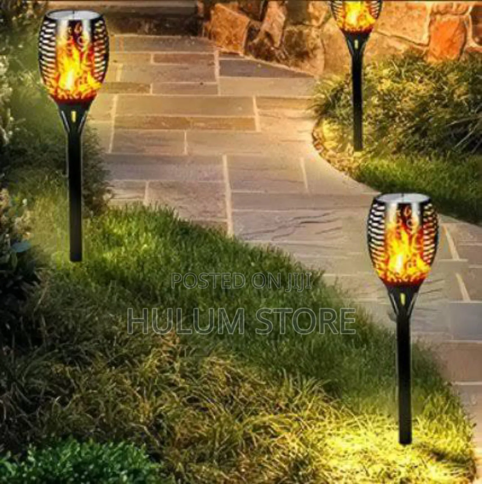 Solar Powered Flame Led Light