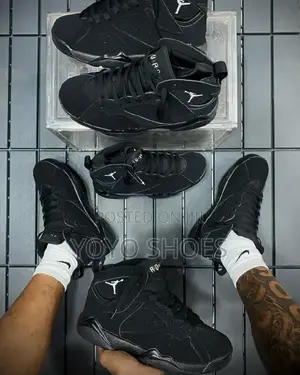 Jordan 7Retro Black Cat Fashion Shoes