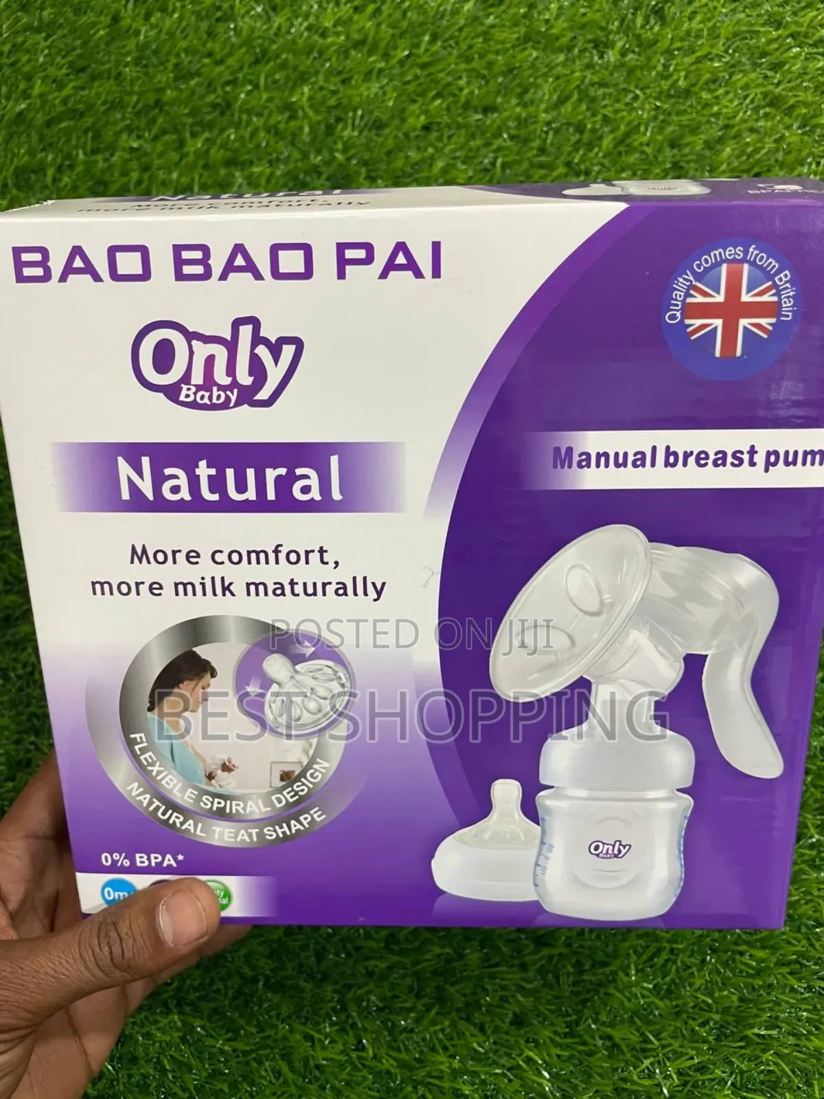 Only Baby Natural Manual Breast Pump 
 ማለቢያ