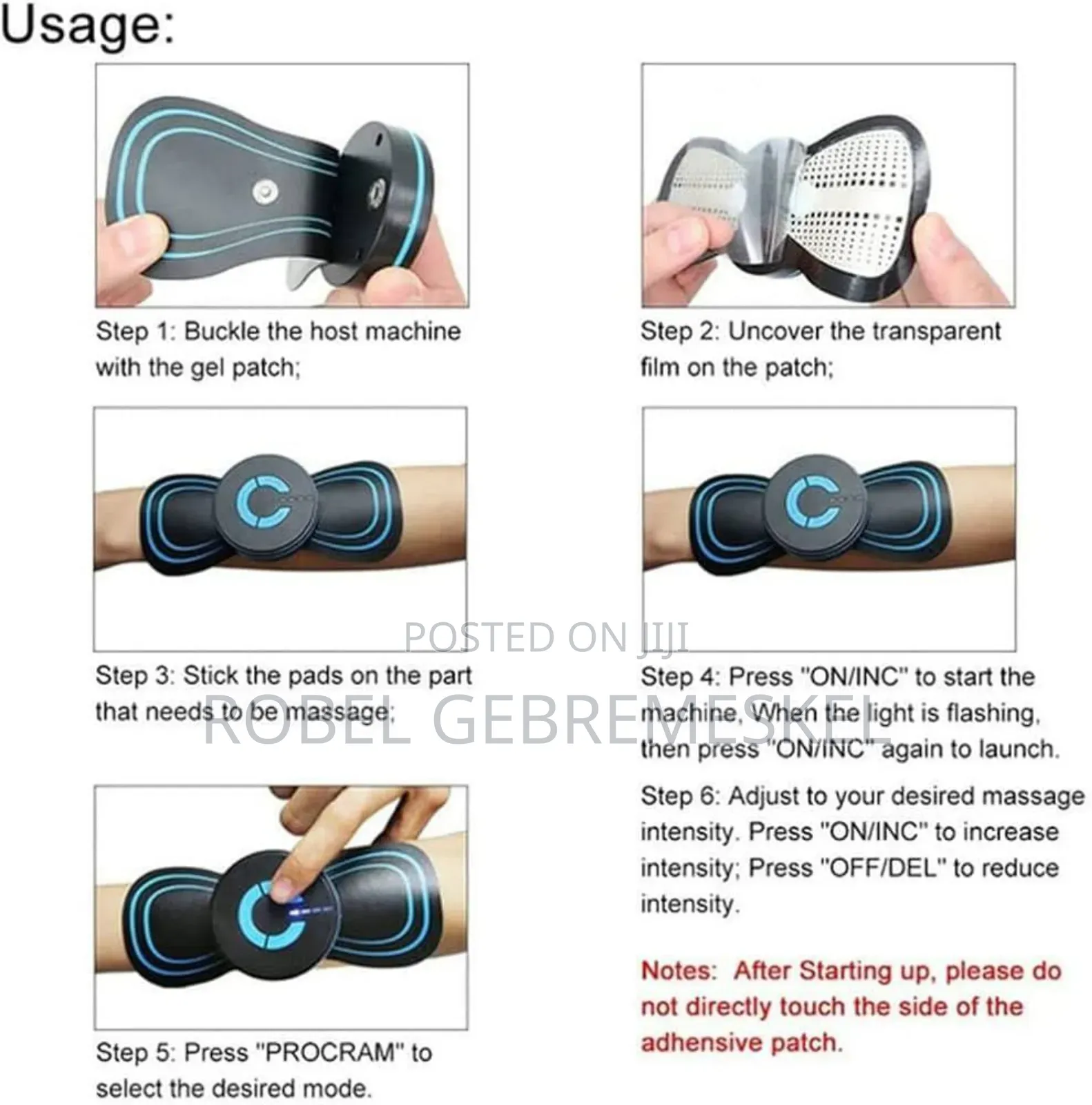 Ems Lymphatic Drainage Massage Pad Say Goodbye to Flaby Arms