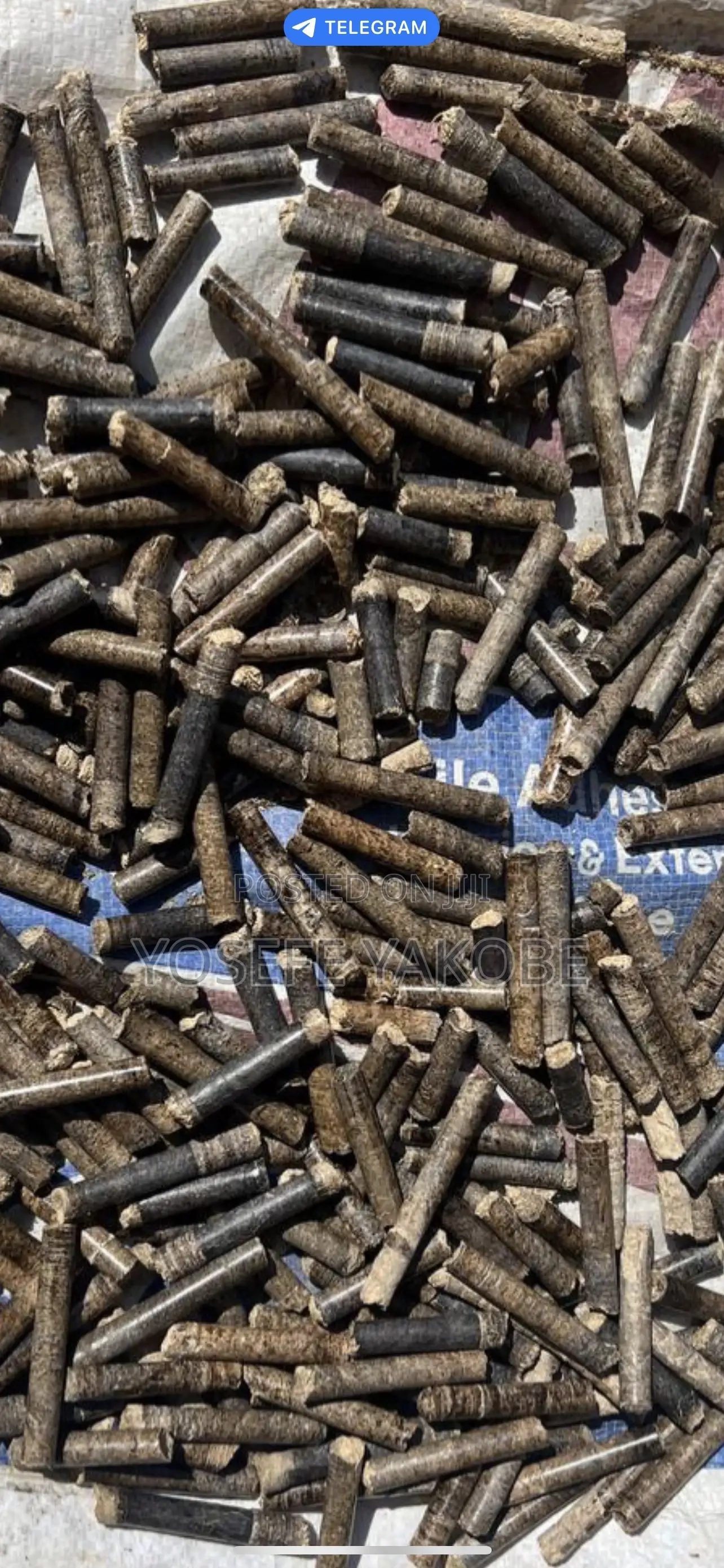 Pellet Biomass ፒሌት (ቦይለር ላላቸው ፍብሪካዎች የሚሆን) Pellet for Boiler Factory