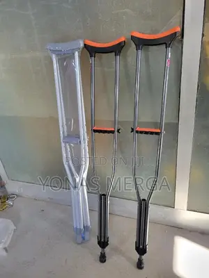 Photo - Aluminum Underarm Crutches፴背kranch₩፫adult Underarm Crutches
