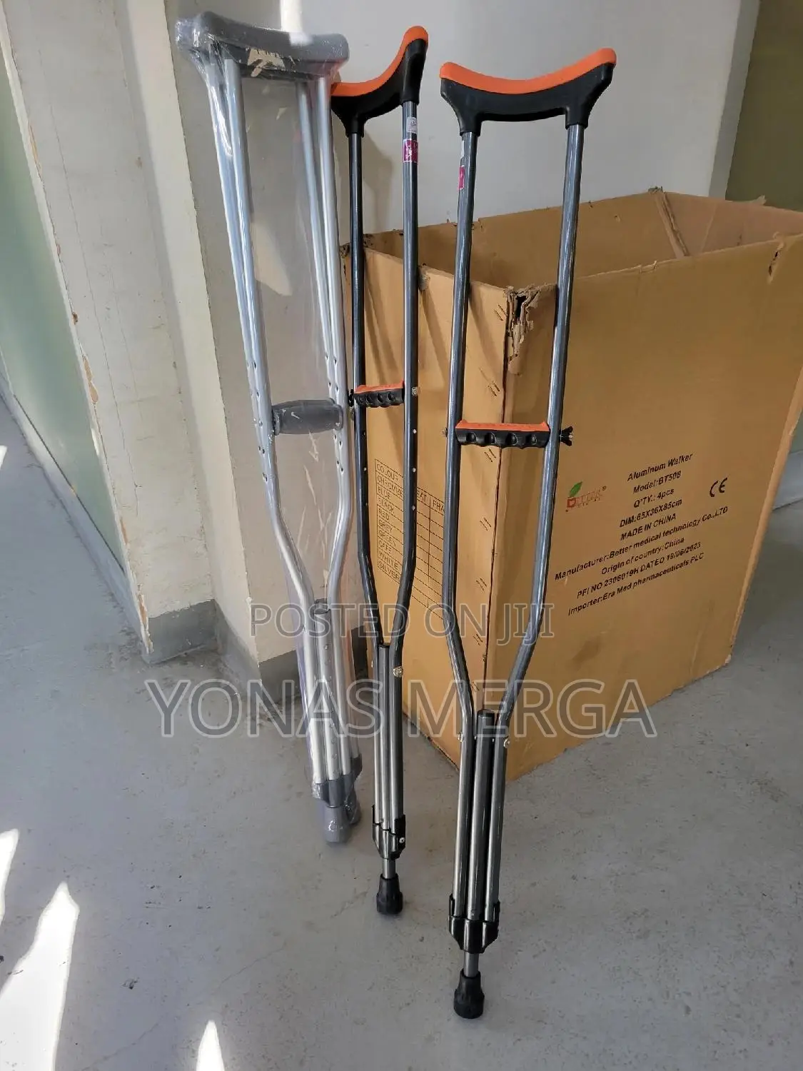 Aluminum Crutches,Adult–Pair፹杰crutches Adult 1pair Mdsv80535
