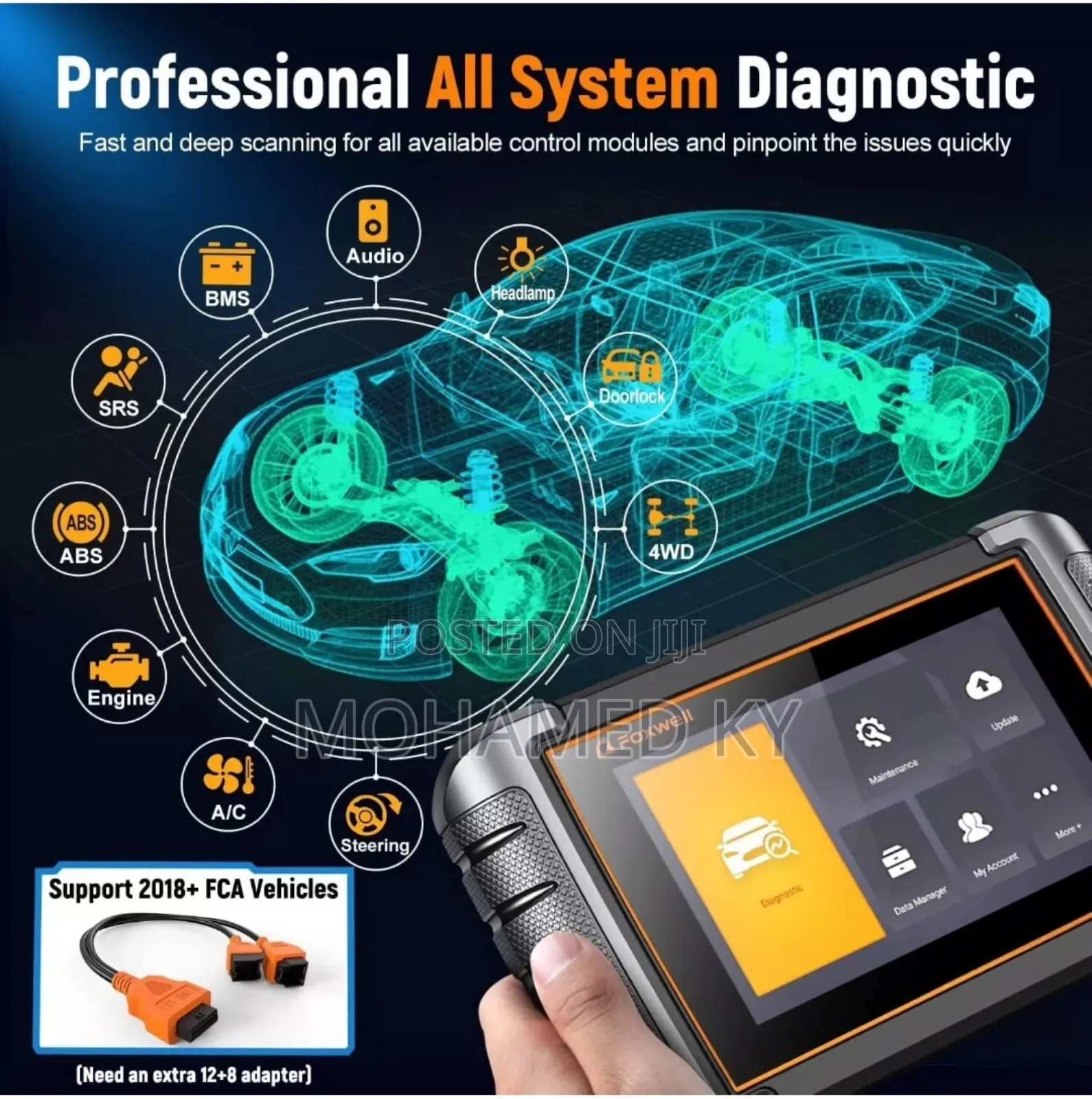 Car Obd Nt809bt Professional Diagnostics