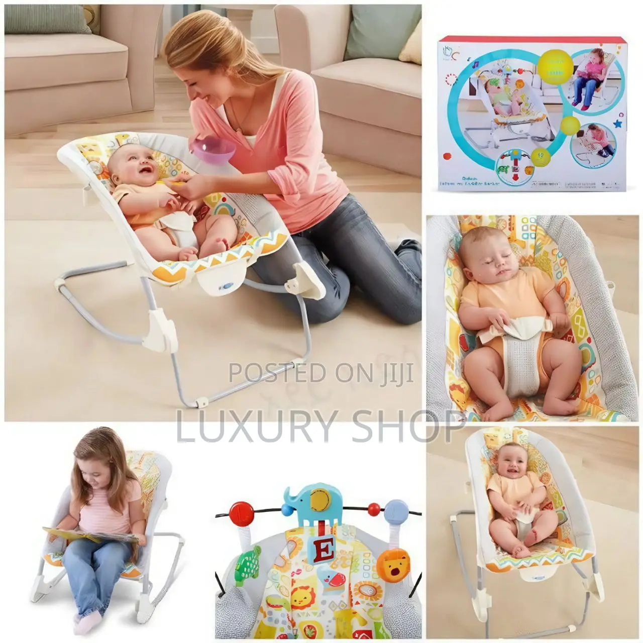 Baby Moo Deluxe Infant-to-Toddler Rocker