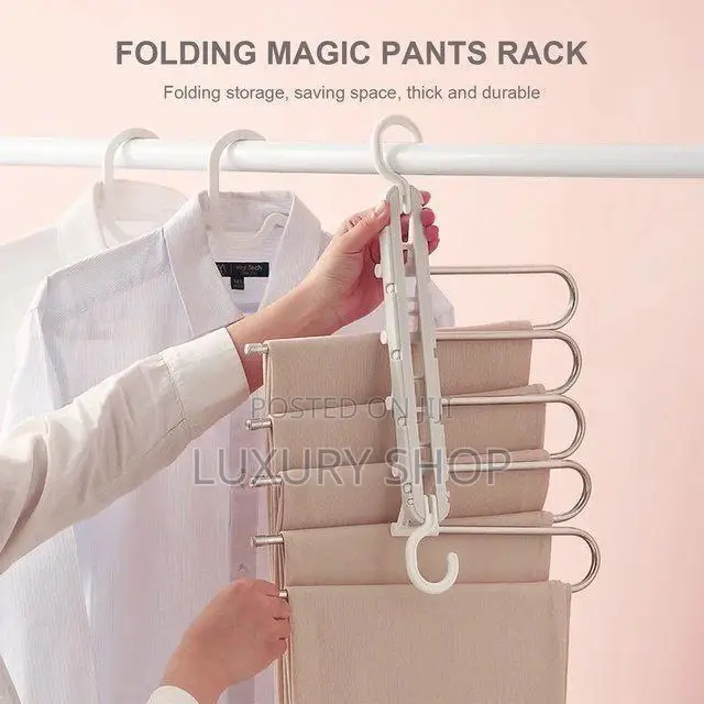 Hanglite 5-in-1 Trouser Hanger የሱሪ ማስቀመጫ