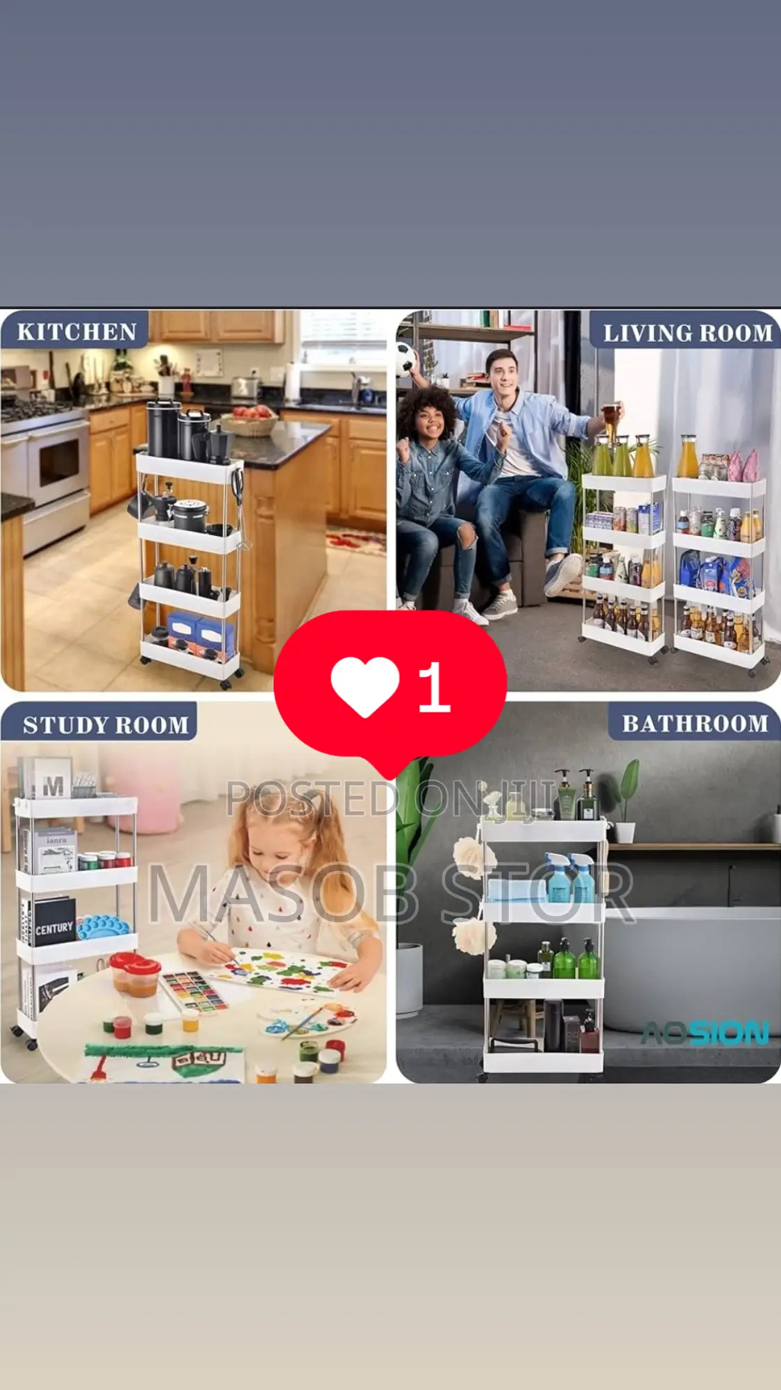 ለኮስሞ ፤ለፍራፍሬ እና ለተለያዩ ነገሮች የሚሆን መደርደሪያ