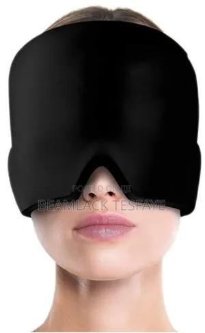 Pink Black Migraine Headache Relief Gel Cap