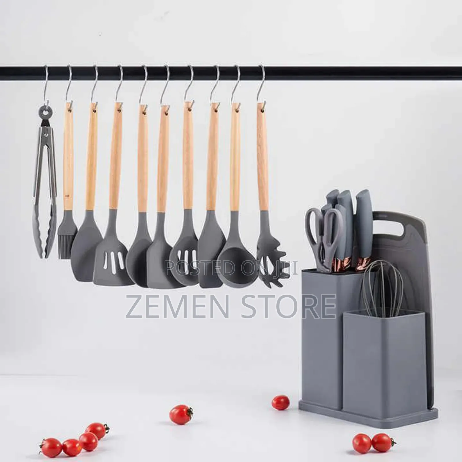 19piece Silicone Kitchen Utensil Set – Highly Heat Resistant
