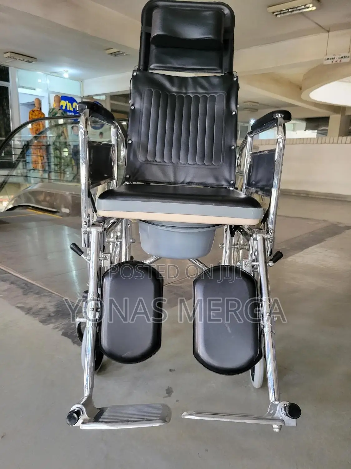 Self-Reclining Commode Wheelchair፸方long-Term Care Facilities