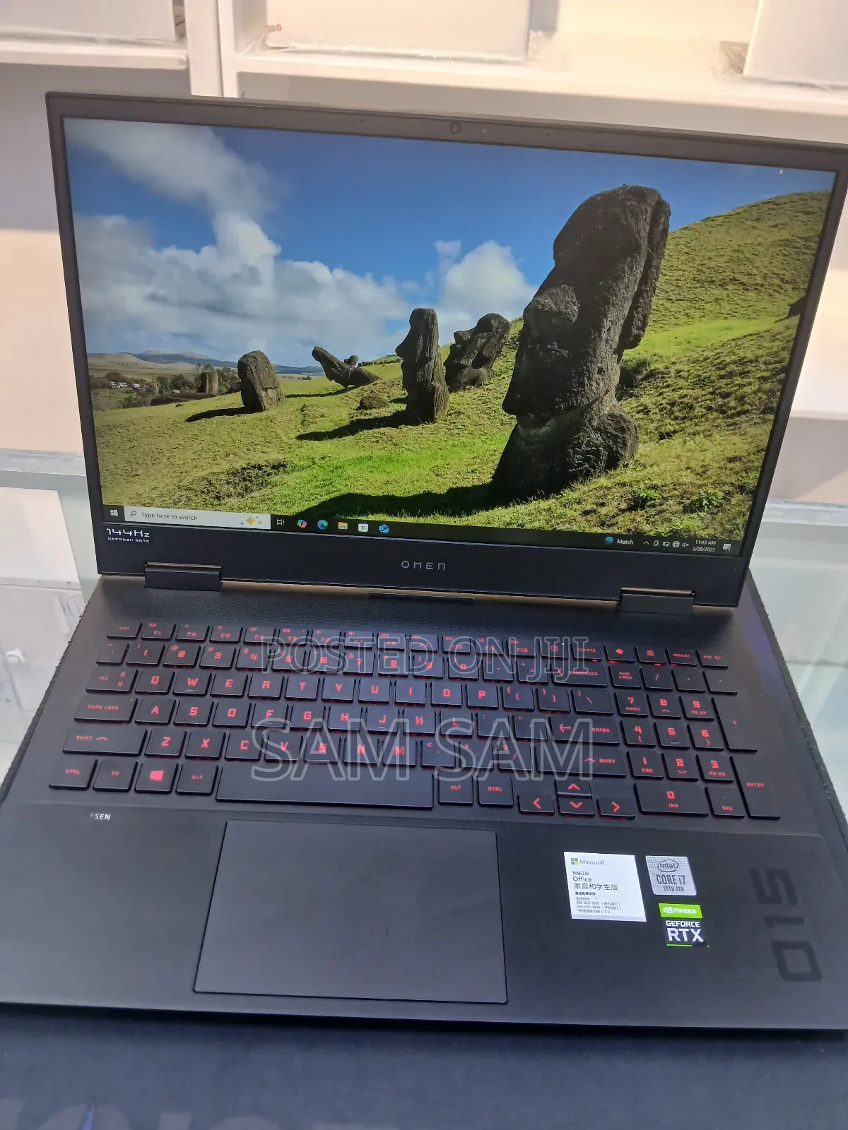 New Laptop HP Omen 15 16GB Intel Core i7 SSD 1T