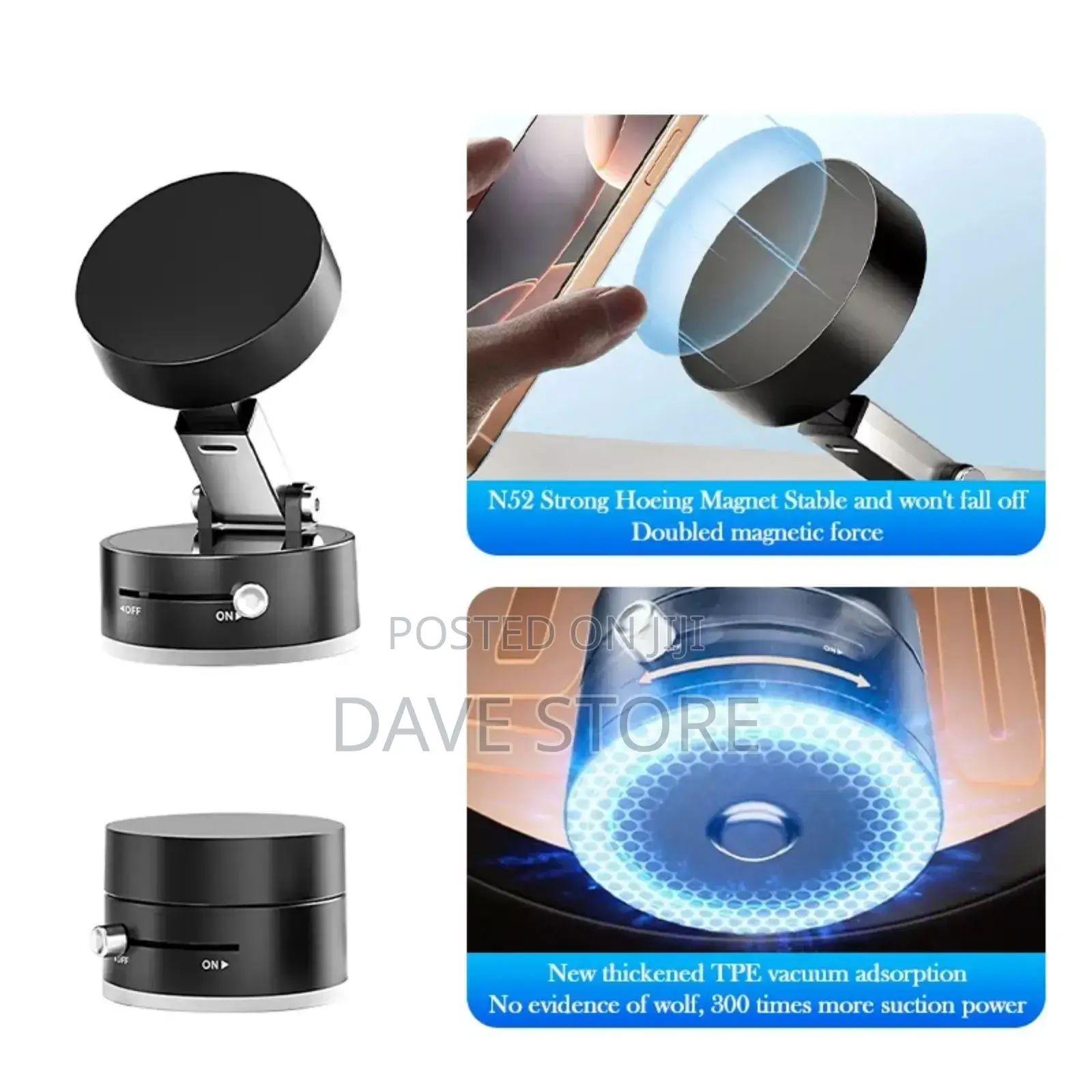 Vacuum Suction Phone Holder