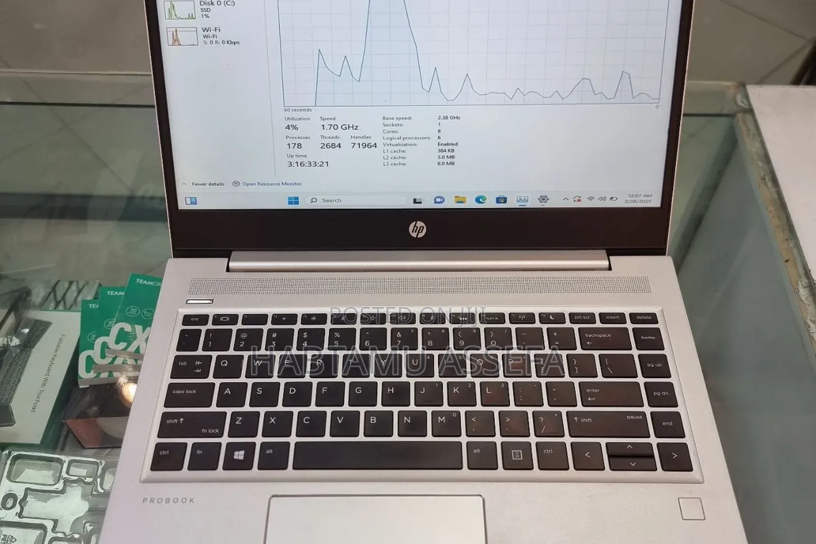 New Laptop HP ProBook 455 G5 8GB AMD Ryzen 5 SSD 512GB