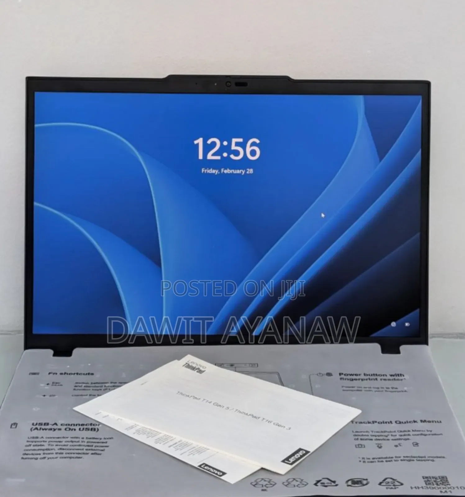 New Laptop Lenovo ThinkPad T14 16GB Intel Core I5 SSD 512GB