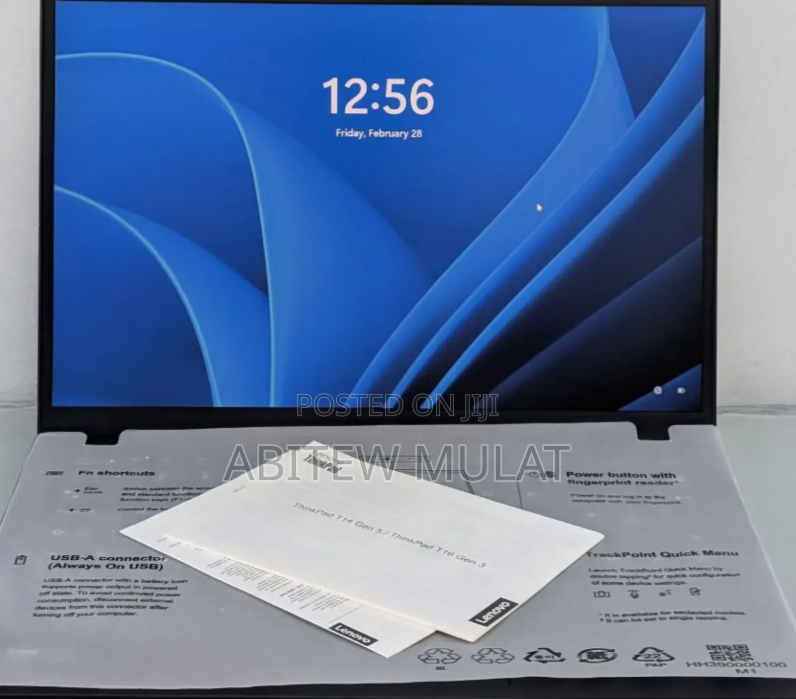 New Laptop Lenovo ThinkPad T14 G4 16GB Intel Core Ultra 5 SSD 512GB