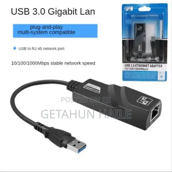 Usb to Ethernet Adapter (Usb to Rj45)