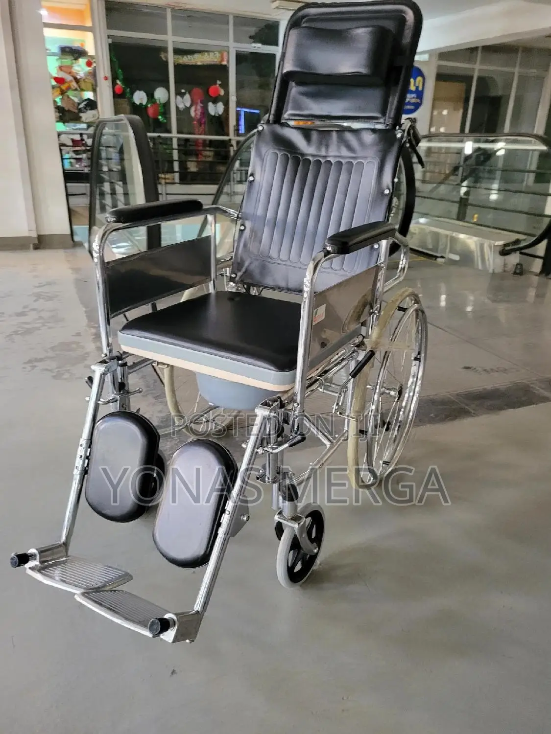 Bed Type Toilet Wheelchair፵异plastic Shower Seat and Leather