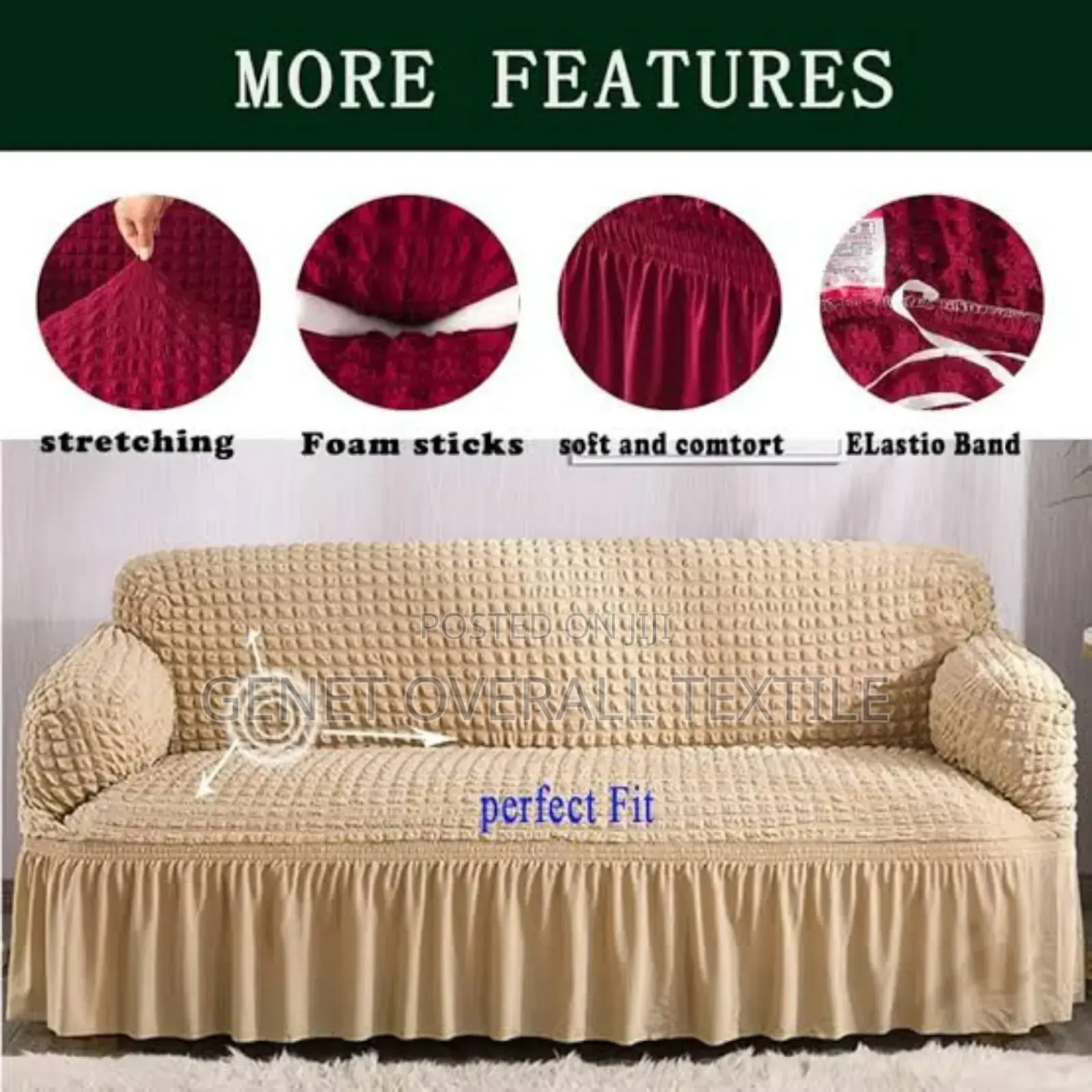 Suna and Curly Sofa Cover