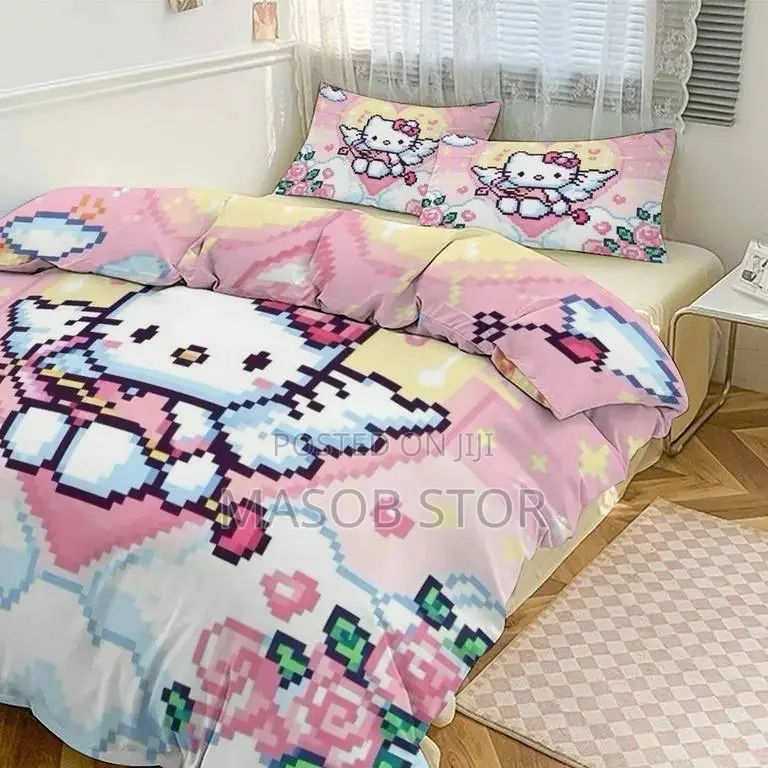 100% Cotton Kids Bedding Set Cover and Pillow Cases