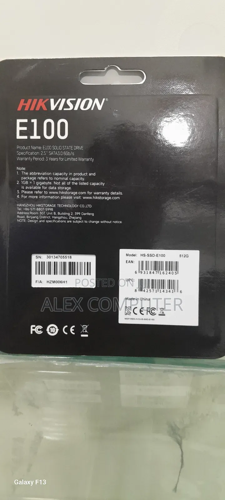 Hikvision Sata SSD