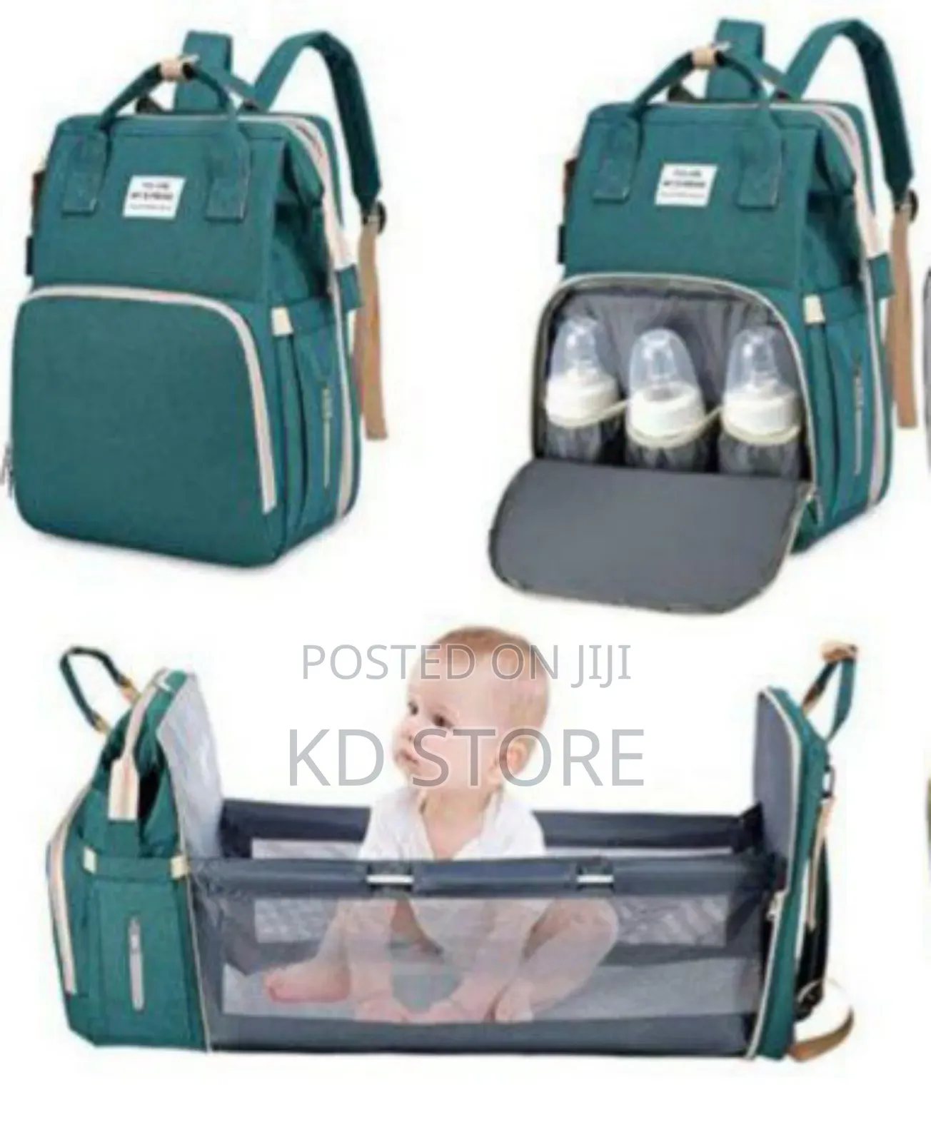 Multifunctional 
Portable Foldable Baby Bed Diaper Bag