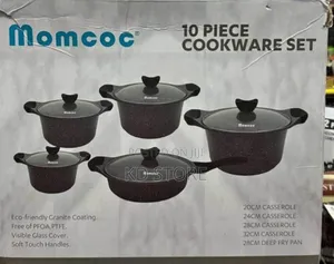 Momcoc Granite 10 PCS Cookware Set : ትልቁ ማምኮክ የግራናይት ድስቶች፤