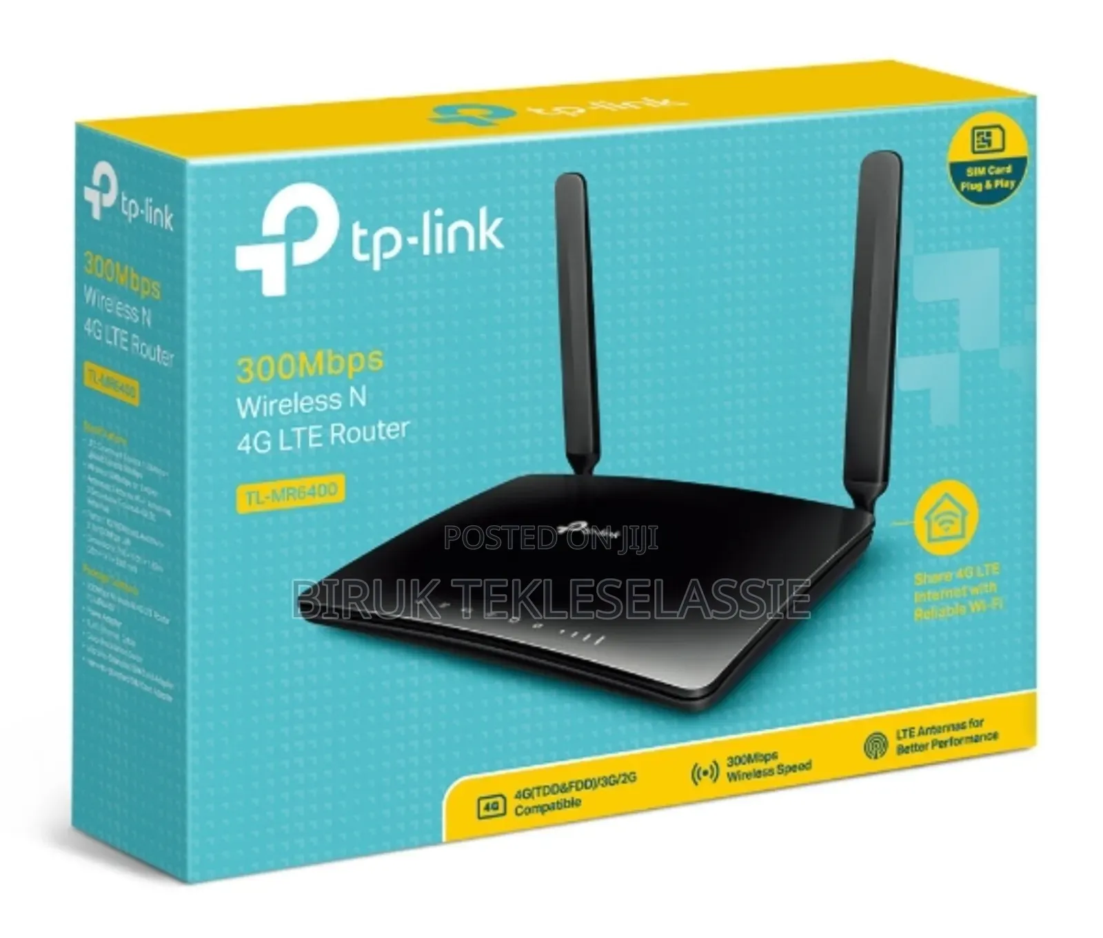 Tplink Sim Mr6400 4g Lte Router (3g/4g Sim Support) Tp-Link