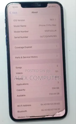 Photo - New Apple iPhone 11 Pro Max 256 GB Gray