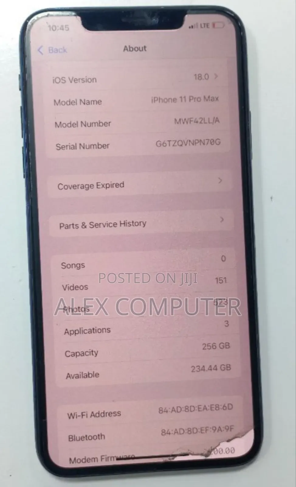 New Apple iPhone 11 Pro Max 256 GB Gray