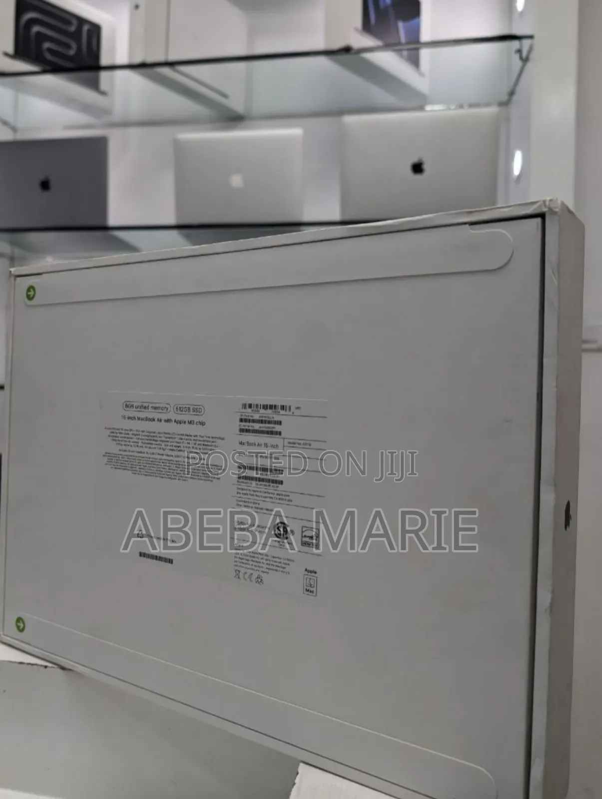 New Laptop Apple MacBook Air 2024 M3 15-Inch 8GB Apple M3 SSD 512GB