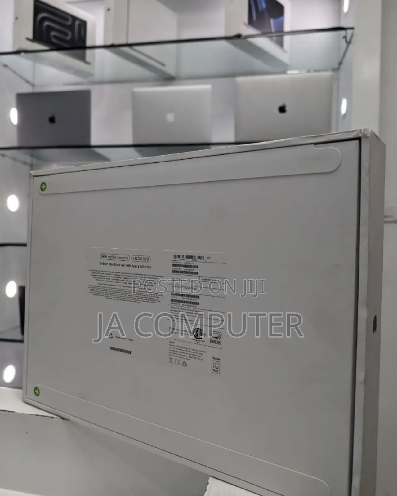 New Laptop Apple MacBook Air 2024 M3 15-Inch 8GB Apple M3 SSD 512GB