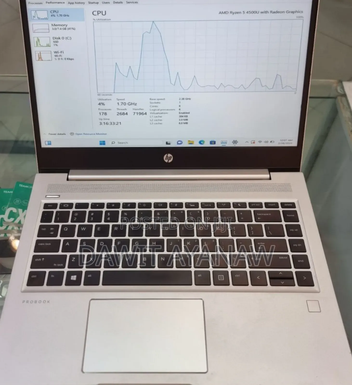 New Laptop HP ProBook 445 G9 8GB AMD Ryzen 5 SSD 512GB