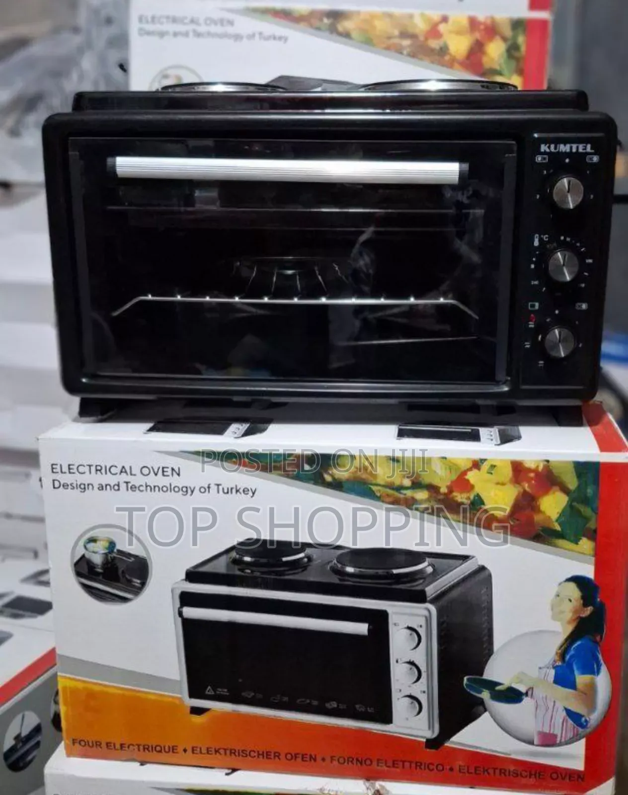 Kumtel Original Oven With Two Hot Plate ስቶቨ ያለዉ