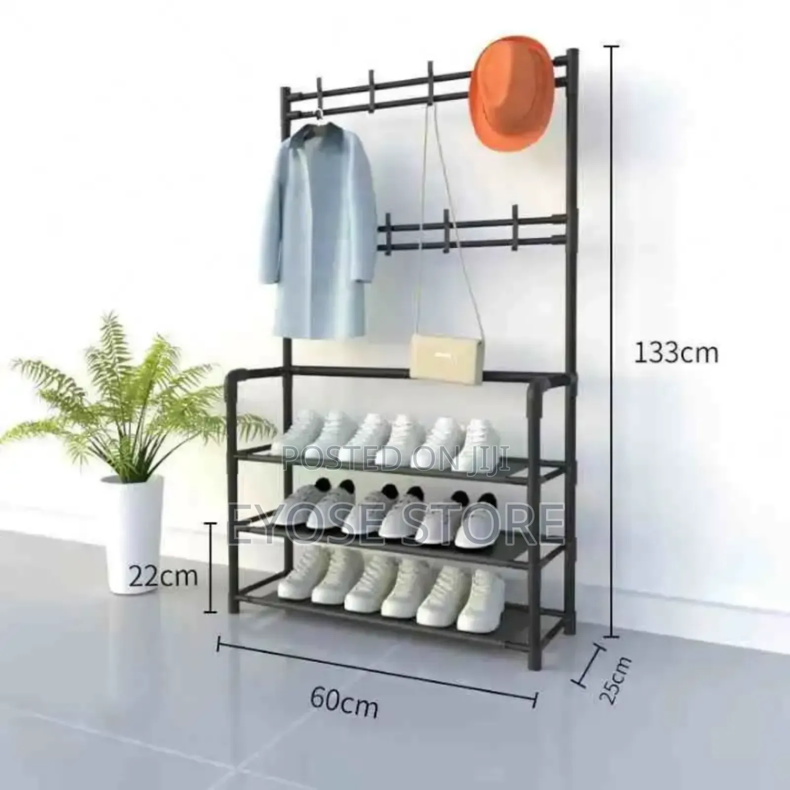 Multifunctional Shoe and Hat Rack