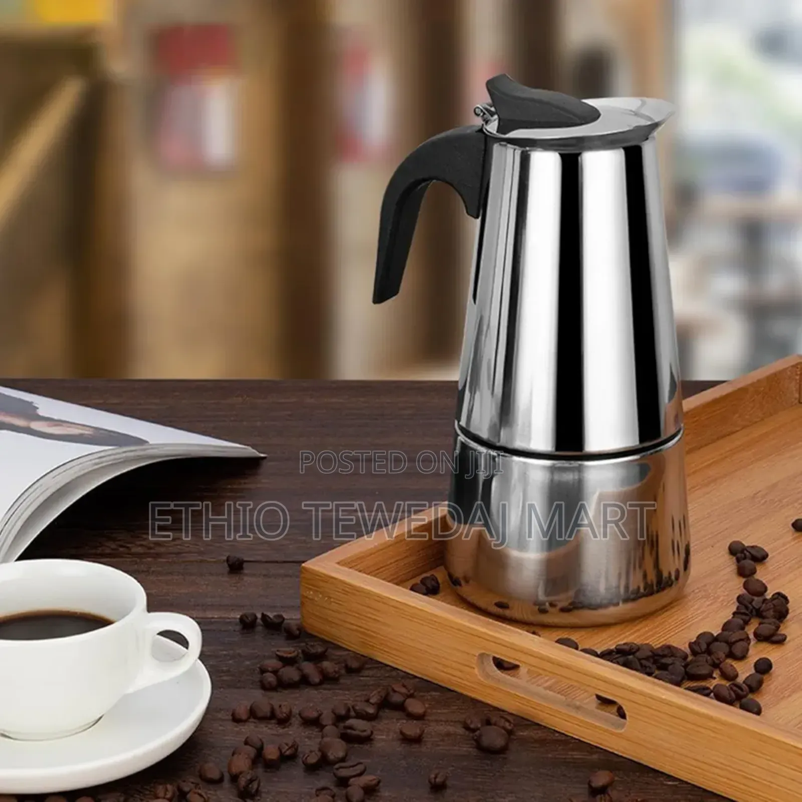 Stainless Steel 9cup Espresso Coffee Maker
