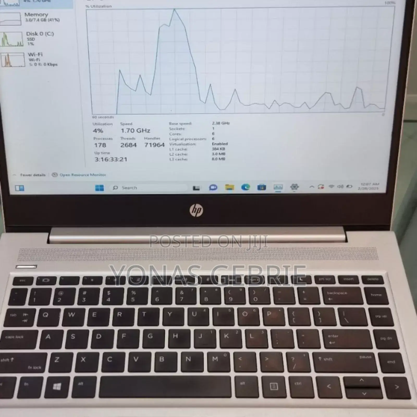New Laptop HP ProBook 445 G9 8GB AMD Ryzen 5 SSD 512GB