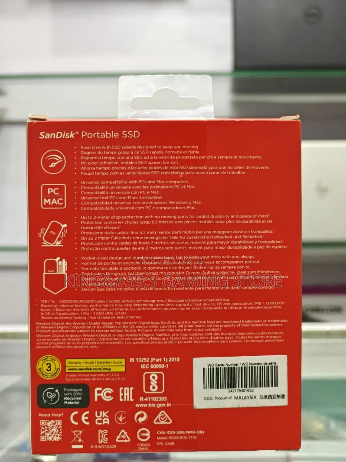2tb Sandisk External SSD