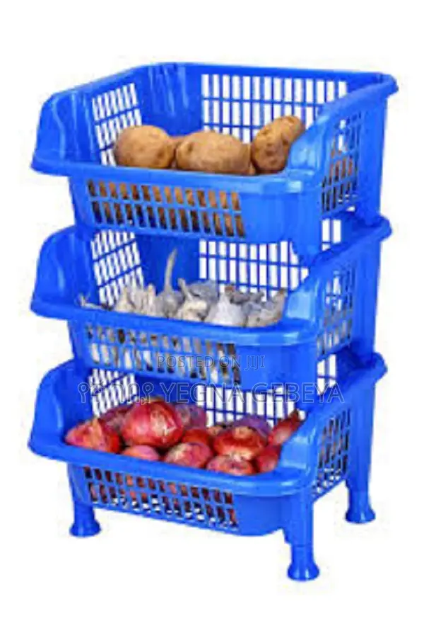 Plastic 4 Layer Vegetable Storage Rack