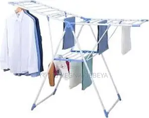 Photo - Folding Clothes Horse Airer Drying Rack