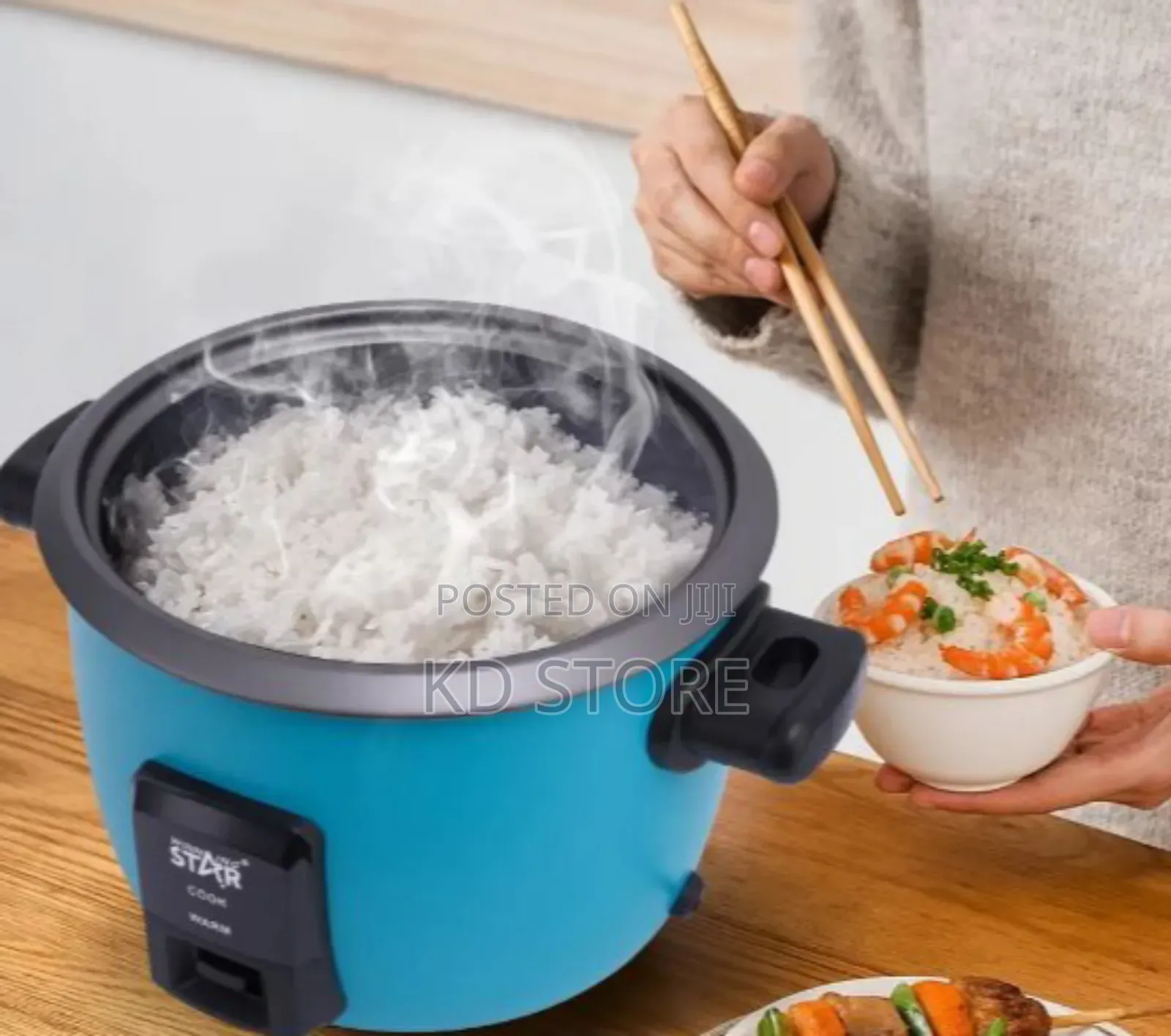 የሩዝ ማብሰያ በእንፋሎትም አትክልትም አሳም የሚያበስል ያለው