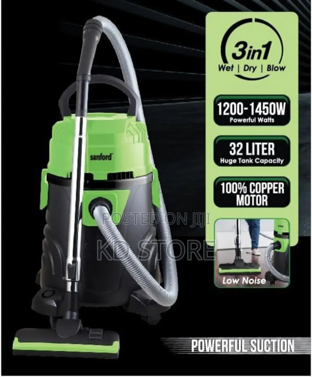 Sanford 3 In 1 Vacuum Cleaner 32 Liter 1450 Watts