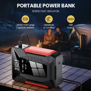 High Power Multifunction Car Jump Starter/ ለመኪና ባትሪ ማስነሻ 12vእና ጎማ መንፊያ