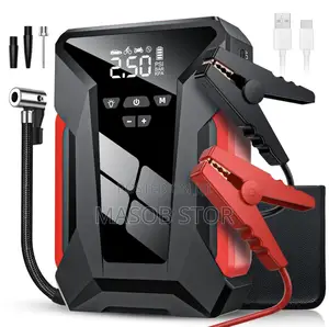 Photo - High Power Multifunction Car Jump Starter/ ለመኪና ባትሪ ማስነሻ 12vእና ጎማ መንፊያ