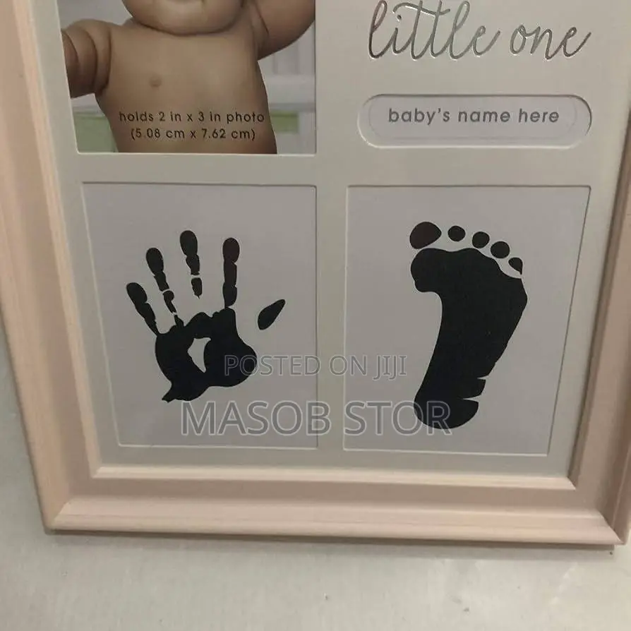 Hand and Footprint Baby Photo Frame 12 Months White