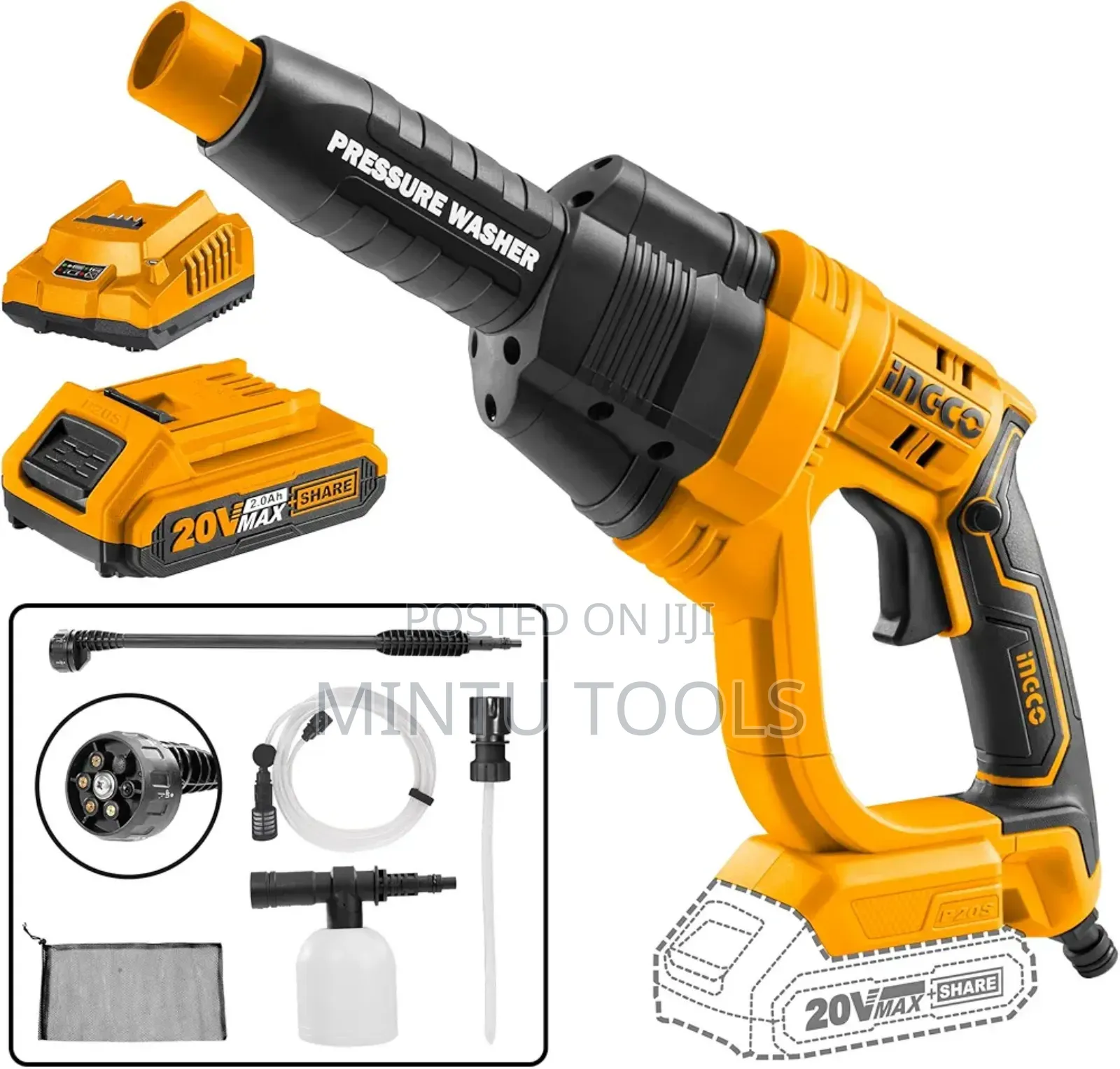 Ingco Chargeable Pressure Washer