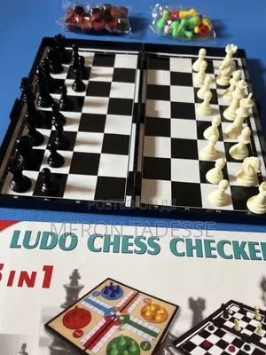 3in1 Game Board Ludo + Chess + Checkers 3በ1 ጨዋታ ቼስ + ዳማ +ሉዶ