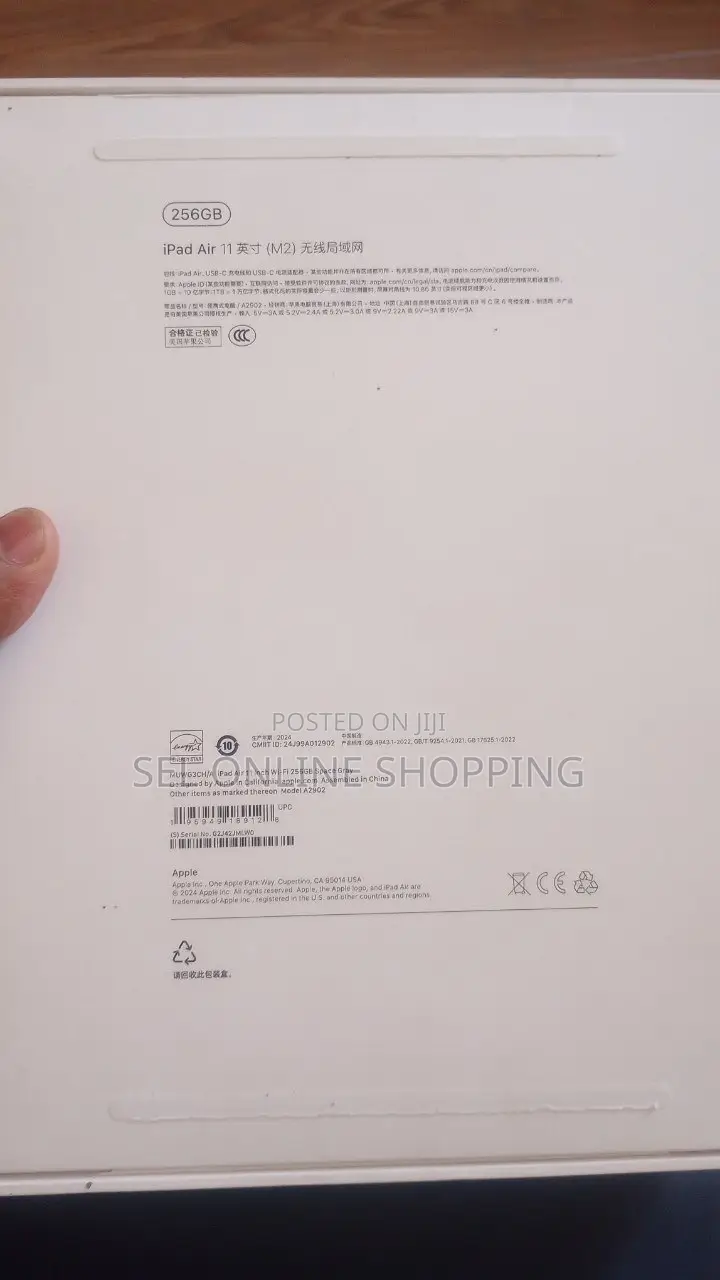 New Apple iPad Air 11 (2024) 256 GB Gray